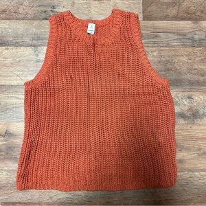 old navy copper knit sweater vest